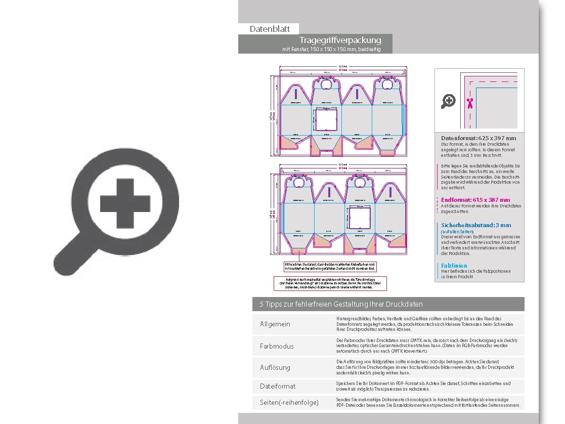 Product Bild tragegriffverpackung_(15_cm_x_15_cm_x_15_cm)_beidseitig_bedruckt_5_4-farbig_(cmyk_+_sonderfarbe)_mit_gestanztem_fenster